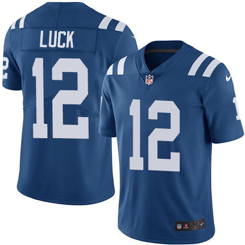 Indianapolis Colts #12 Limited Andrew Luck Royal Blue Nike NFL Home Men JerseyVapor Untouchable jerseys